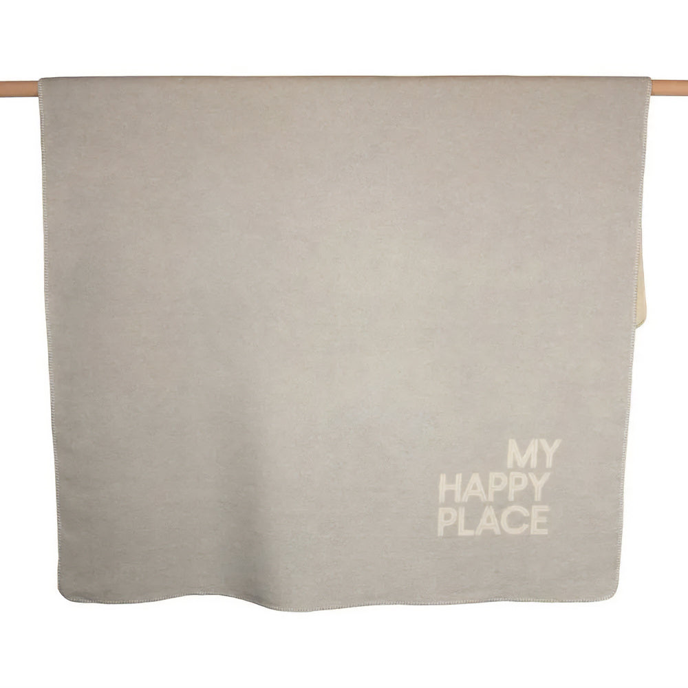 Coperta in Velluto di Cotone Tinta Unita - My Happy Place