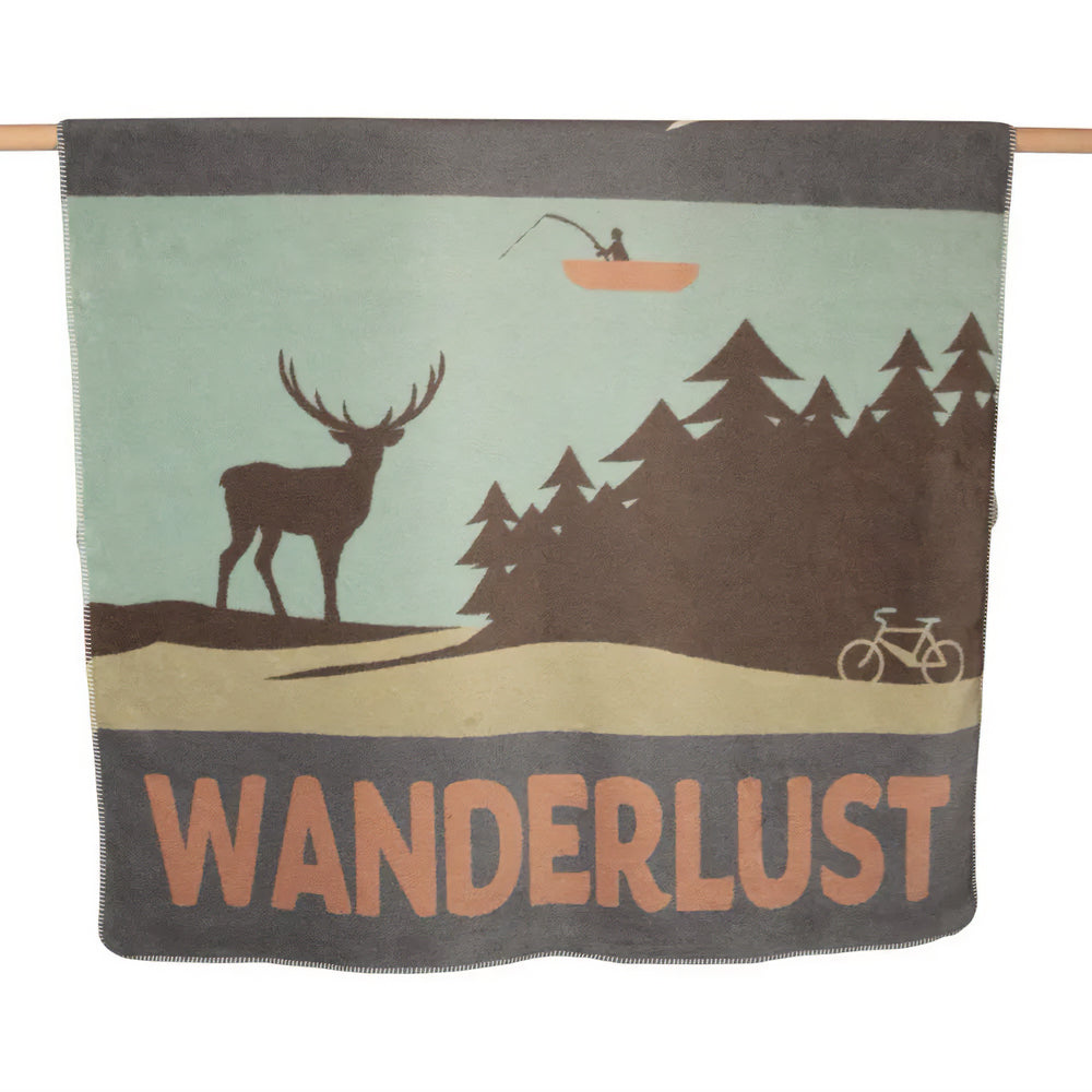 Coperta in Velluto di Cotone Fantasia - Wanderlust