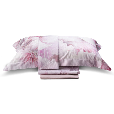 Completo Lenzuola Copriletto in Raso di Cotone Stampato - Bella di Notte