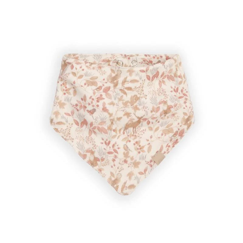 Bavaglino Triangolo in Spugna di Bambù Organico - Autumn Forest