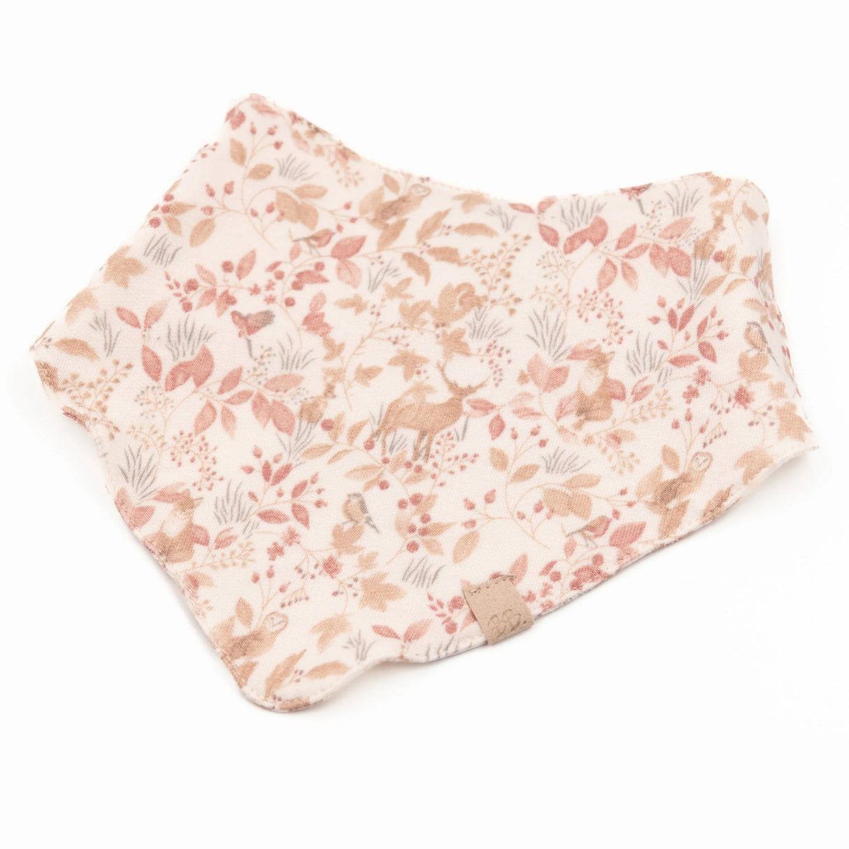 Bavaglino Triangolo in Spugna di Bambù Organico - Autumn Forest