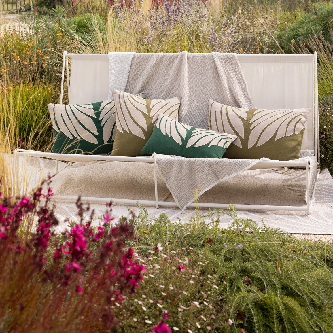 Cuscino in Lino e Cotone Effetto Rilievo - Nilos