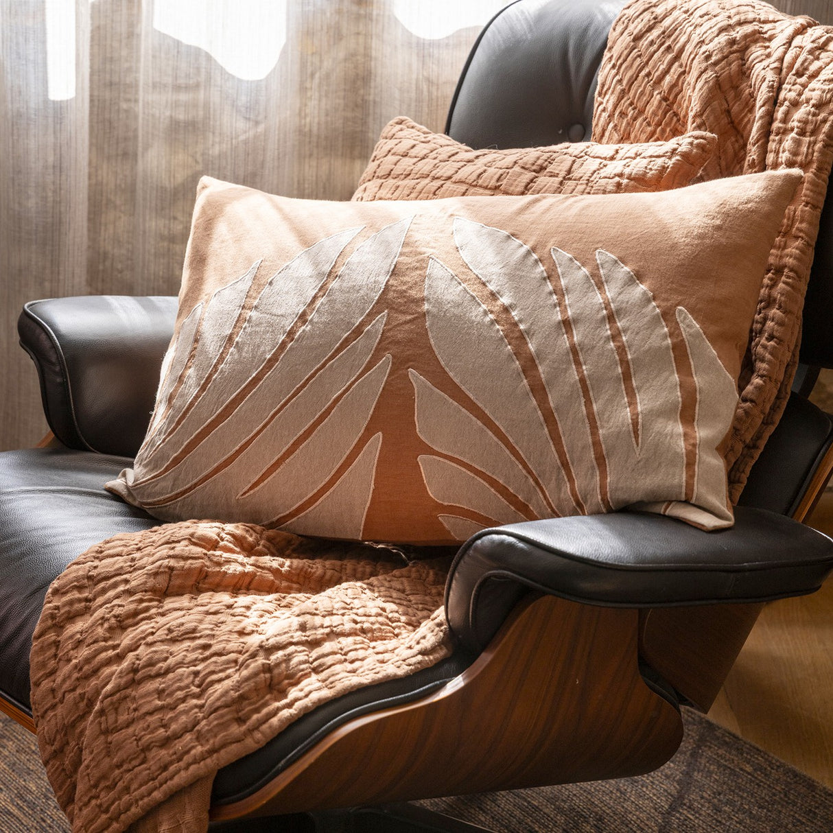 Cuscino in Lino e Cotone Effetto Rilievo - Nilos