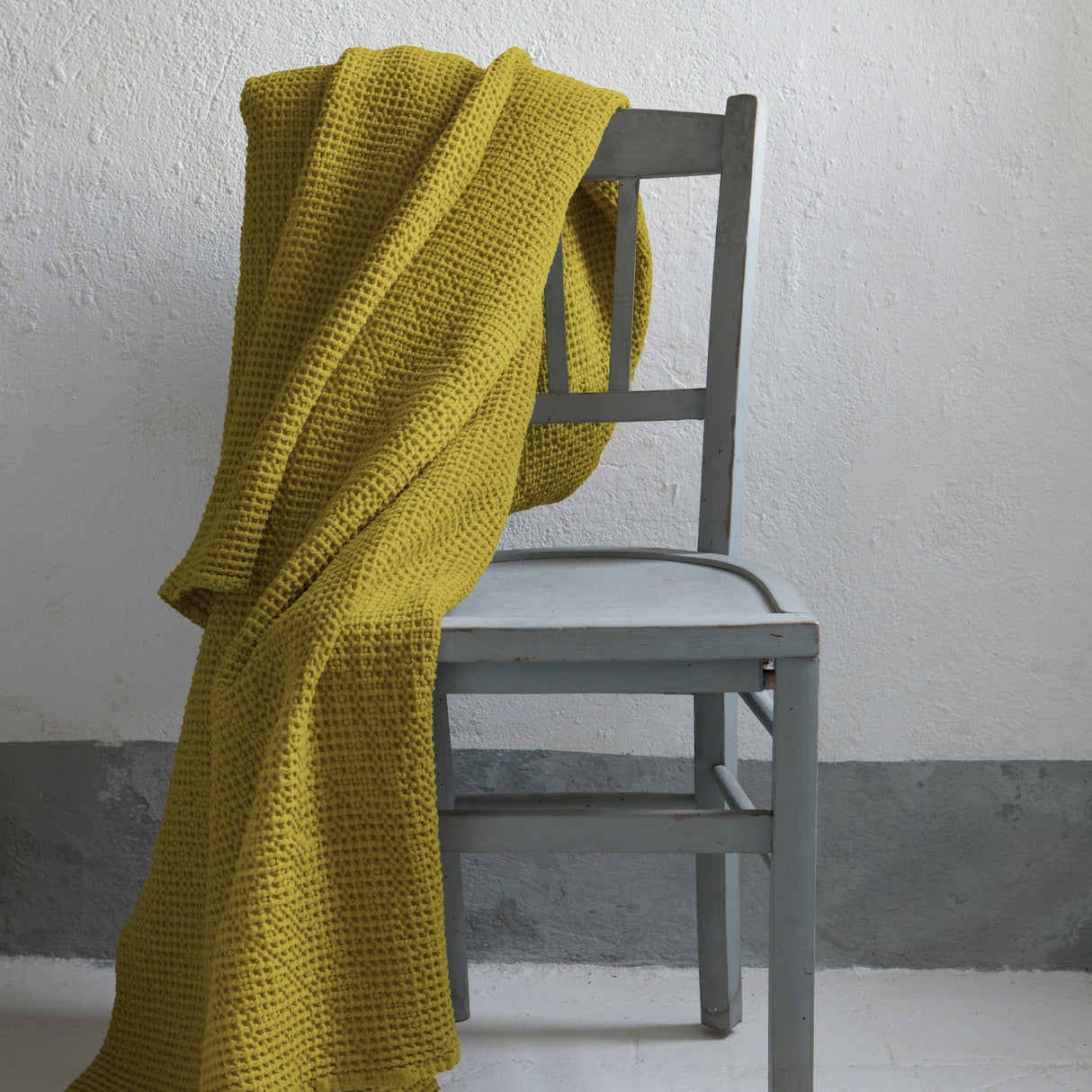 Plaid a Nido D'Ape StoneWashed in Cotone Riciclato - Maia Recycle