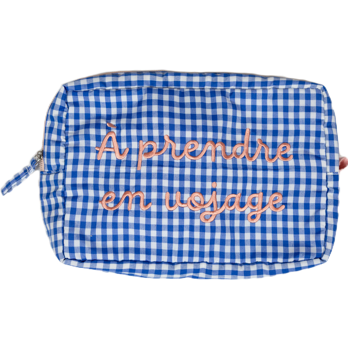 Pochette a Quadretti con Scritta Ricamata - Greta