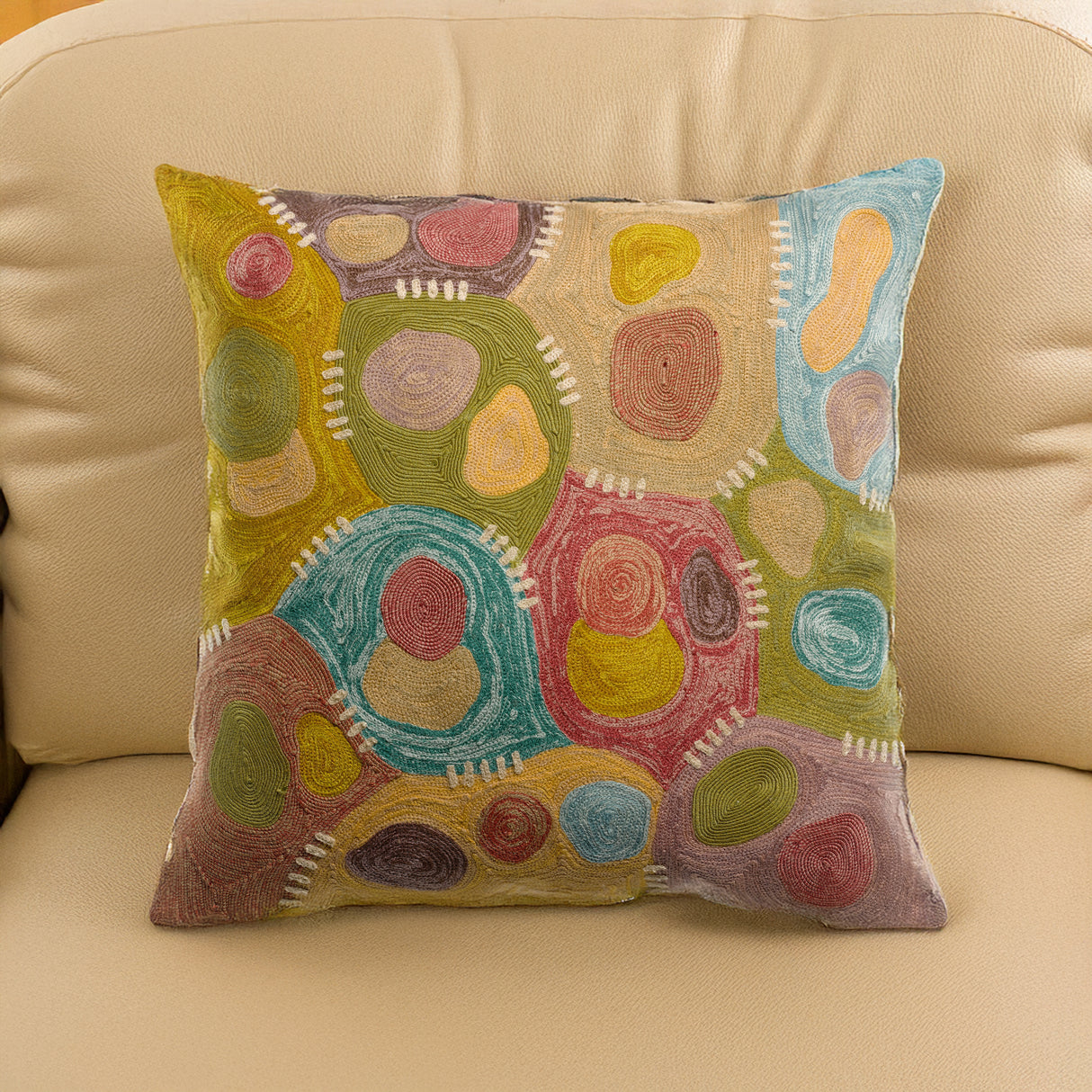 Cuscino in Puro Cotone Ricamato - Nestor