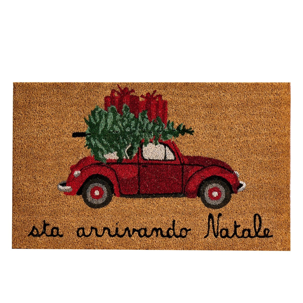 Zerbino in Fibra di Cocco Naturale e Gomma - Sta Arrivando Natale