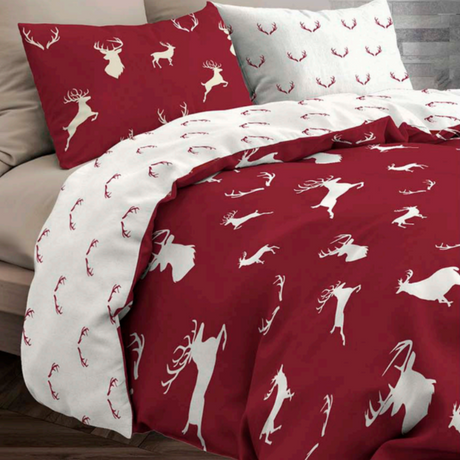 Parure Copripiumino in Flanella di Cotone Fantasia - John