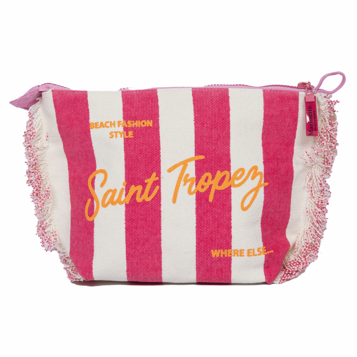 Borsa Mare o Trousse in Puro Cotone Rigata - Rayure