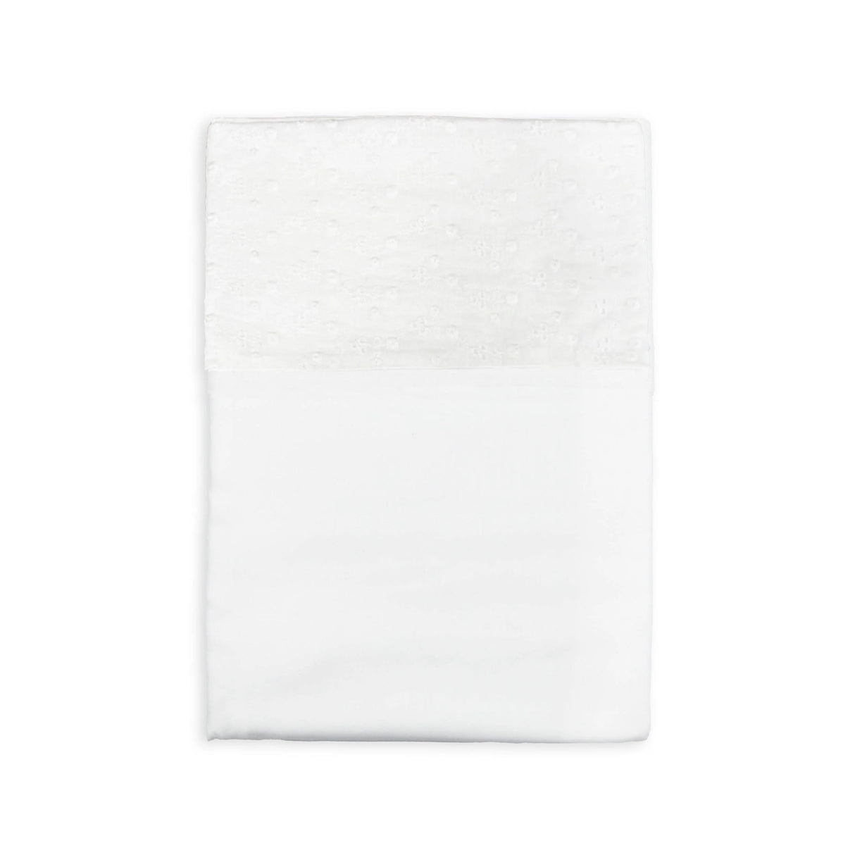 Lenzuolino in Bambù Organico e Cotone con Bordo Sangallo - Sangallo