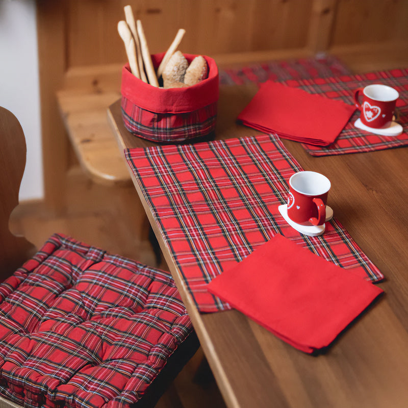 Sacchetto Portapane in Cotone - Tartan