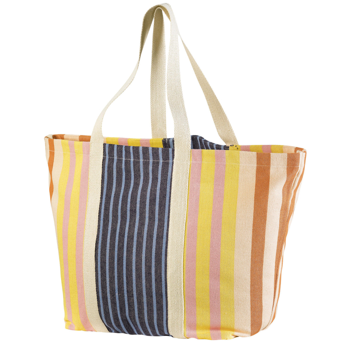 Maxi Borsa in Cotone Riciclato Rigata - Yuna