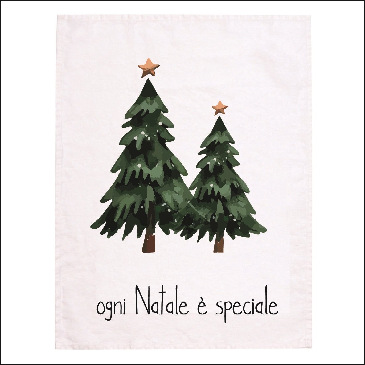 Canovaccio in Lino Stonewashed - Ogni Natale è Speciale