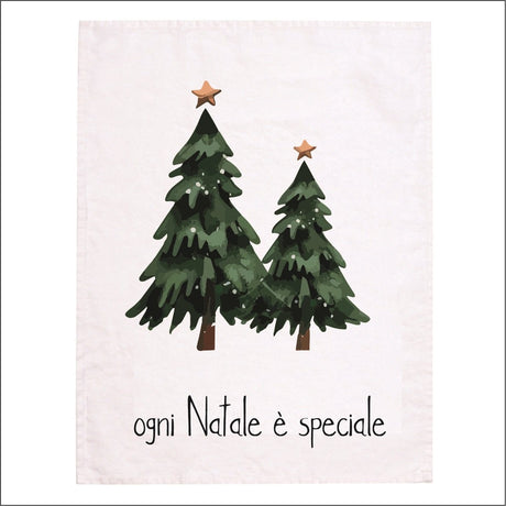 Canovaccio in Lino Stonewashed - Ogni Natale è Speciale