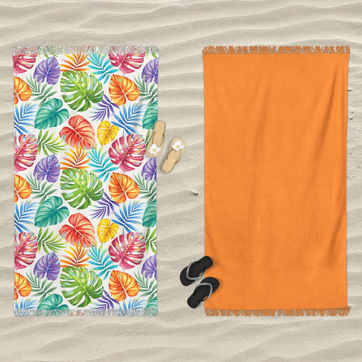 Telo Mare in Microspugna Stampa Doubleface - Bora Bora