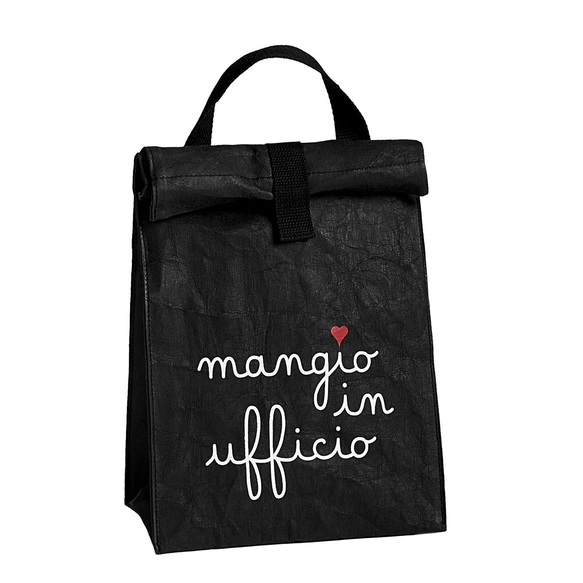 Porta Pranzo in Cellulosa con Scritta - Mangio in Ufficio