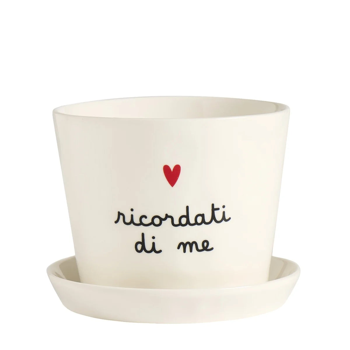 Vaso Portafiori in Grès Serigrafato - Ricordati di Me