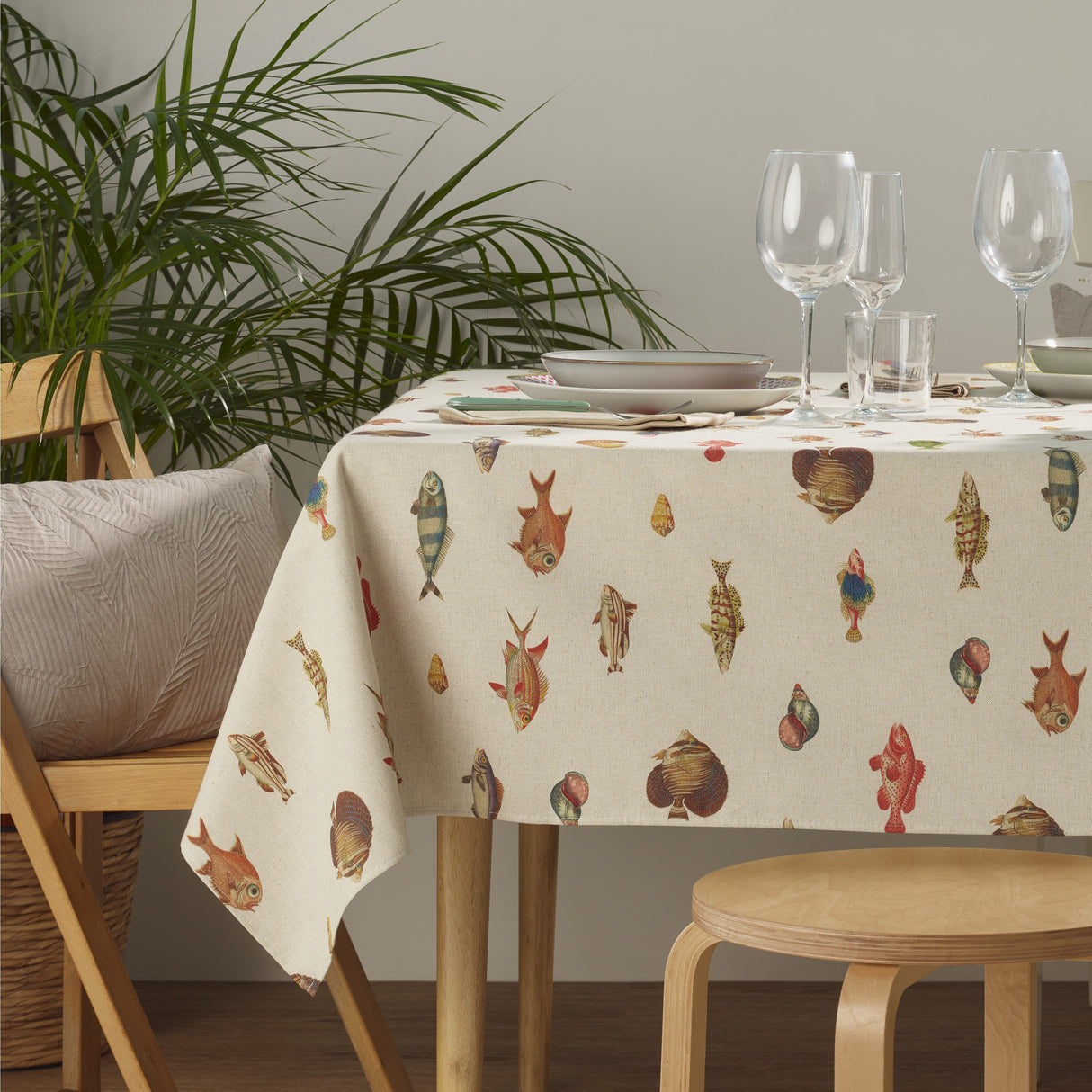 Tovaglia Antimacchia in Cotone Resinato - Peces