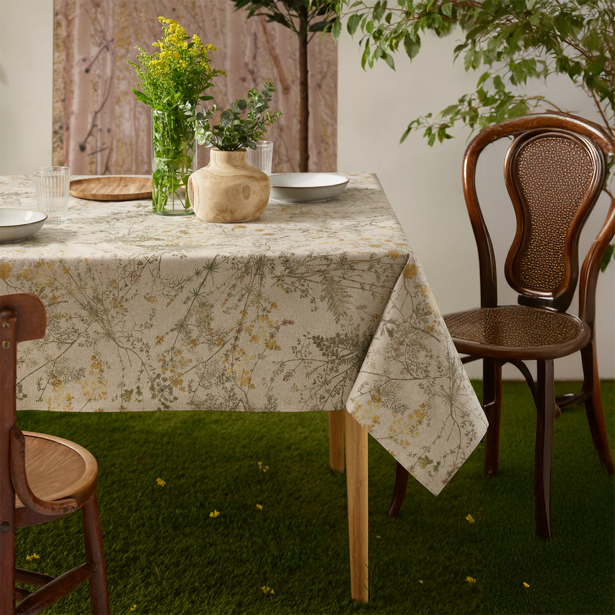 Tovaglia Antimacchia in Cotone Resinato - Campo