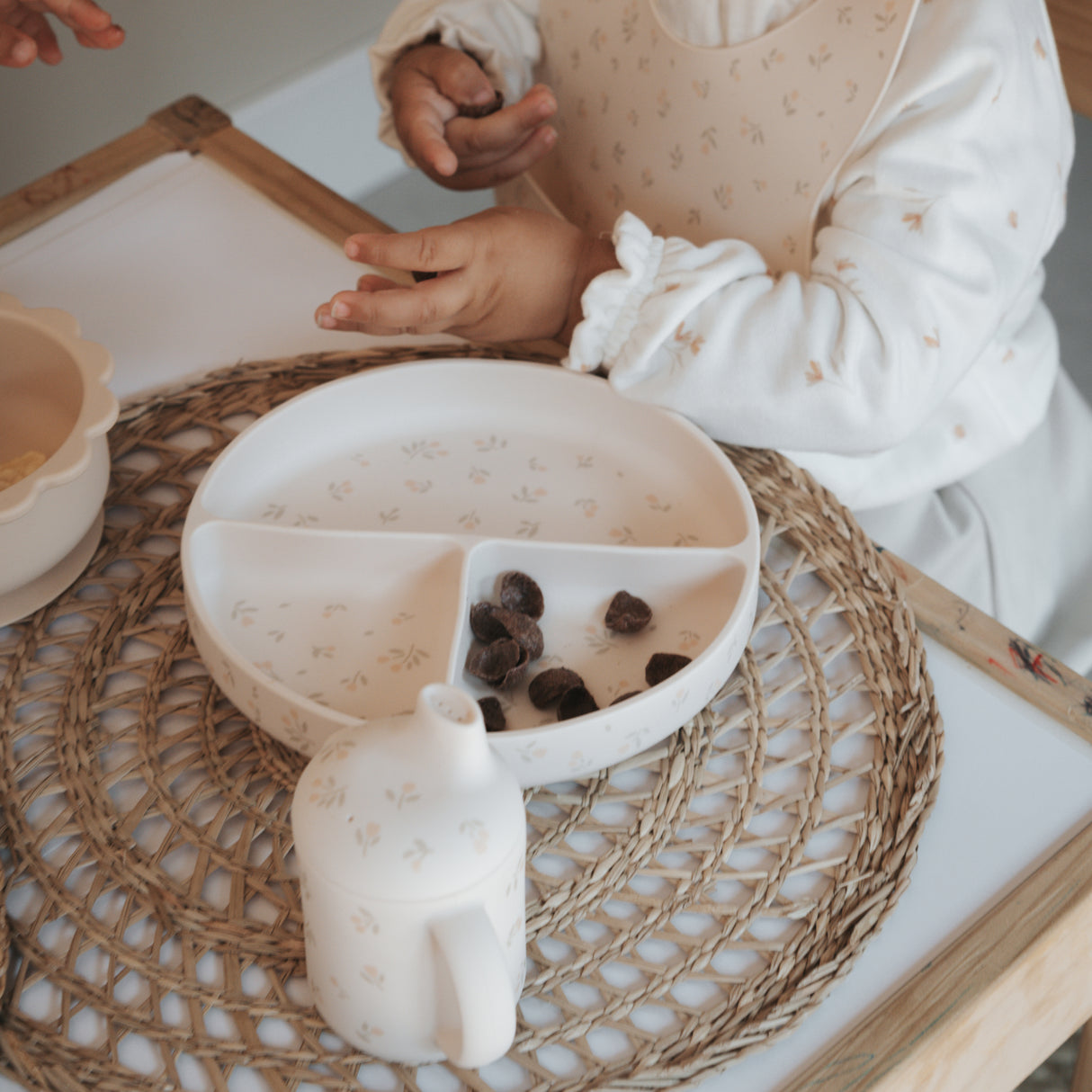 Set da Pranzo da Bambino in Silicone LFGB - Tulips