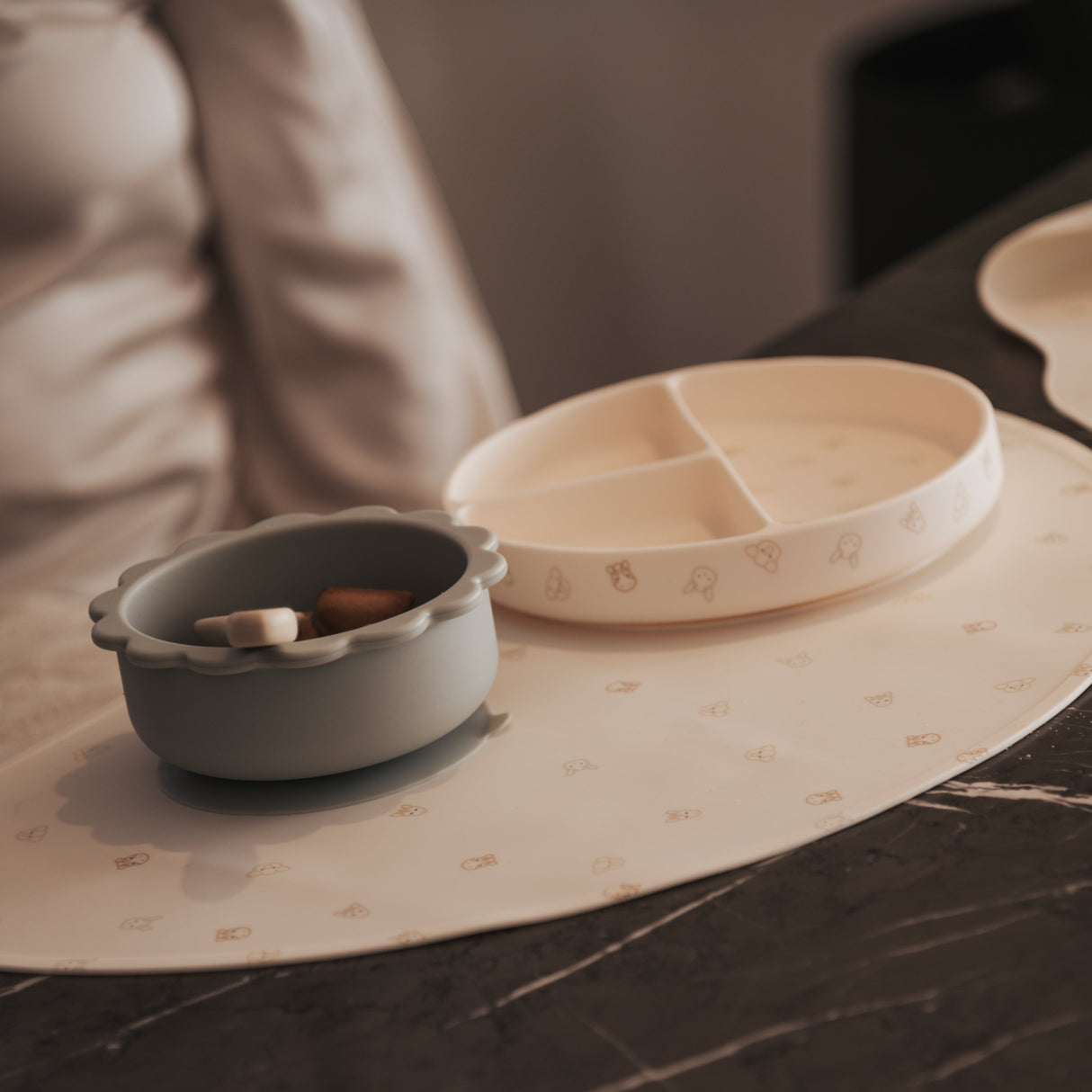 Set da Pranzo da Bambino in Silicone LFGB - Animal Friends