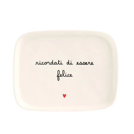 Piatto Rettangolare in Grès - Ricordati di Essere Felice