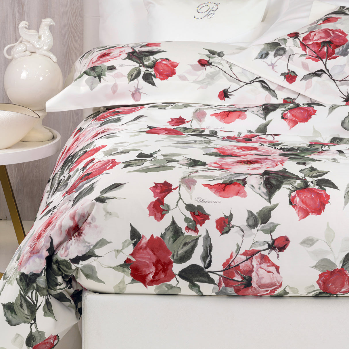 Parure Copripiumino in Raso di Cotone Stampato - Adele