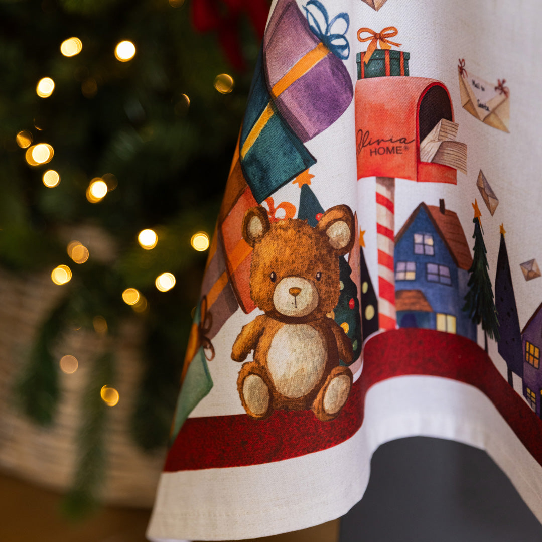 Tovaglia in Puro Cotone Fantasia Natalizia - Christmas Factory