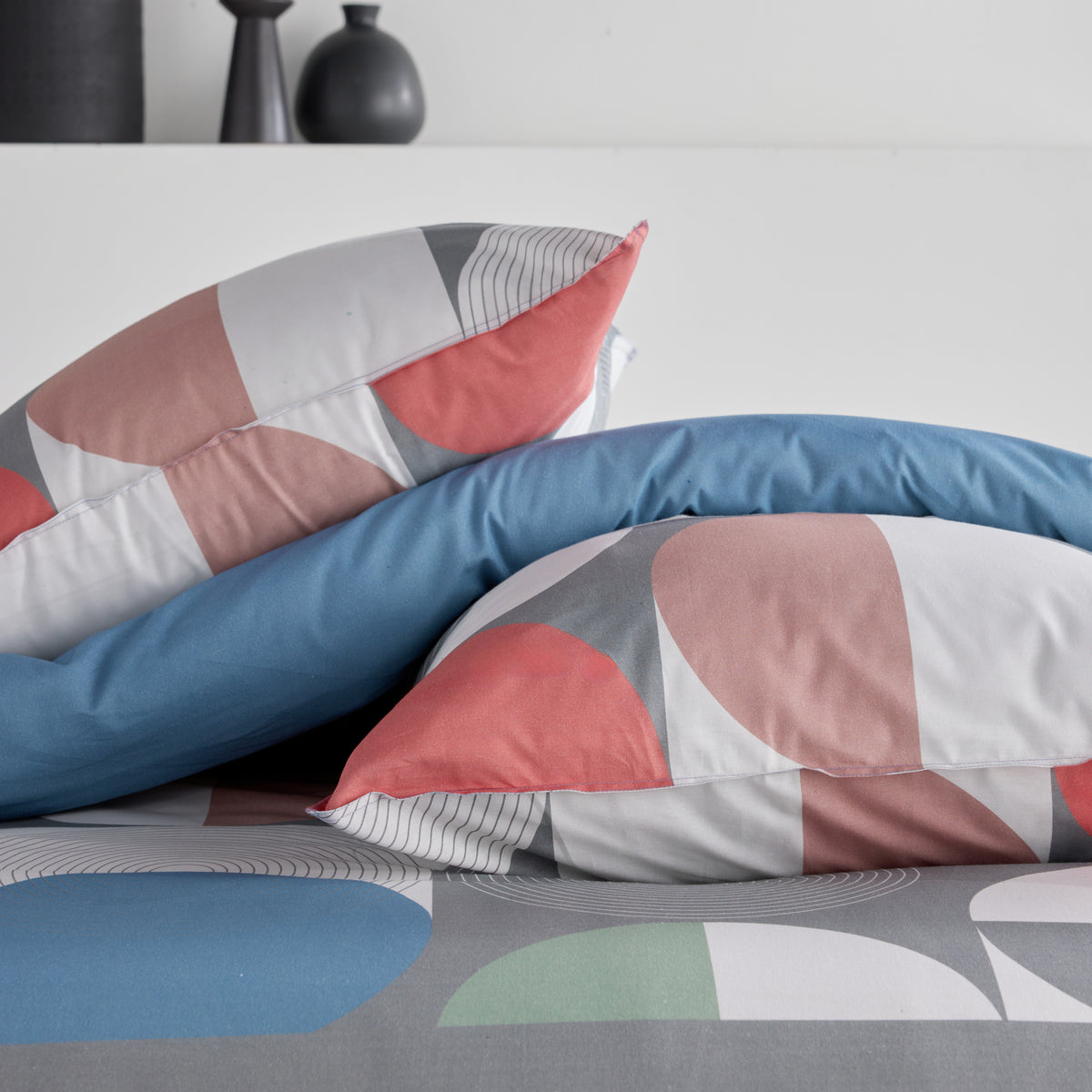 Parure Copripiumino in Puro Cotone Doubleface - Bauhaus