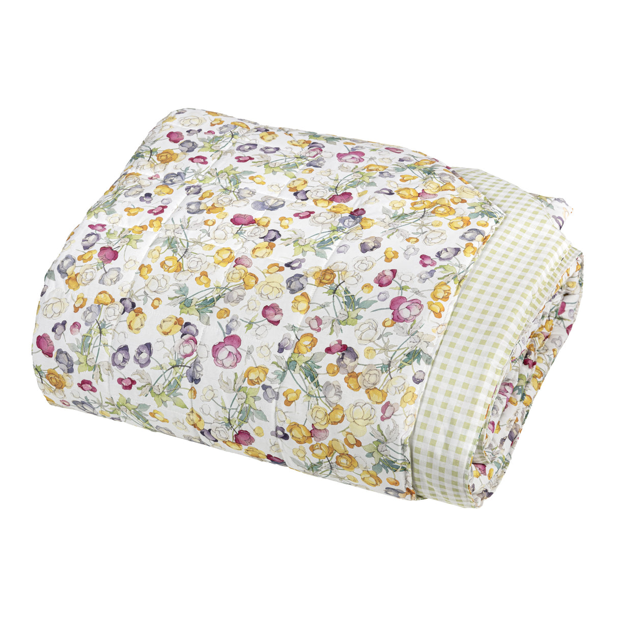 Trapuntino Leggero in Percalle di Cotone Reversibile - Blooms