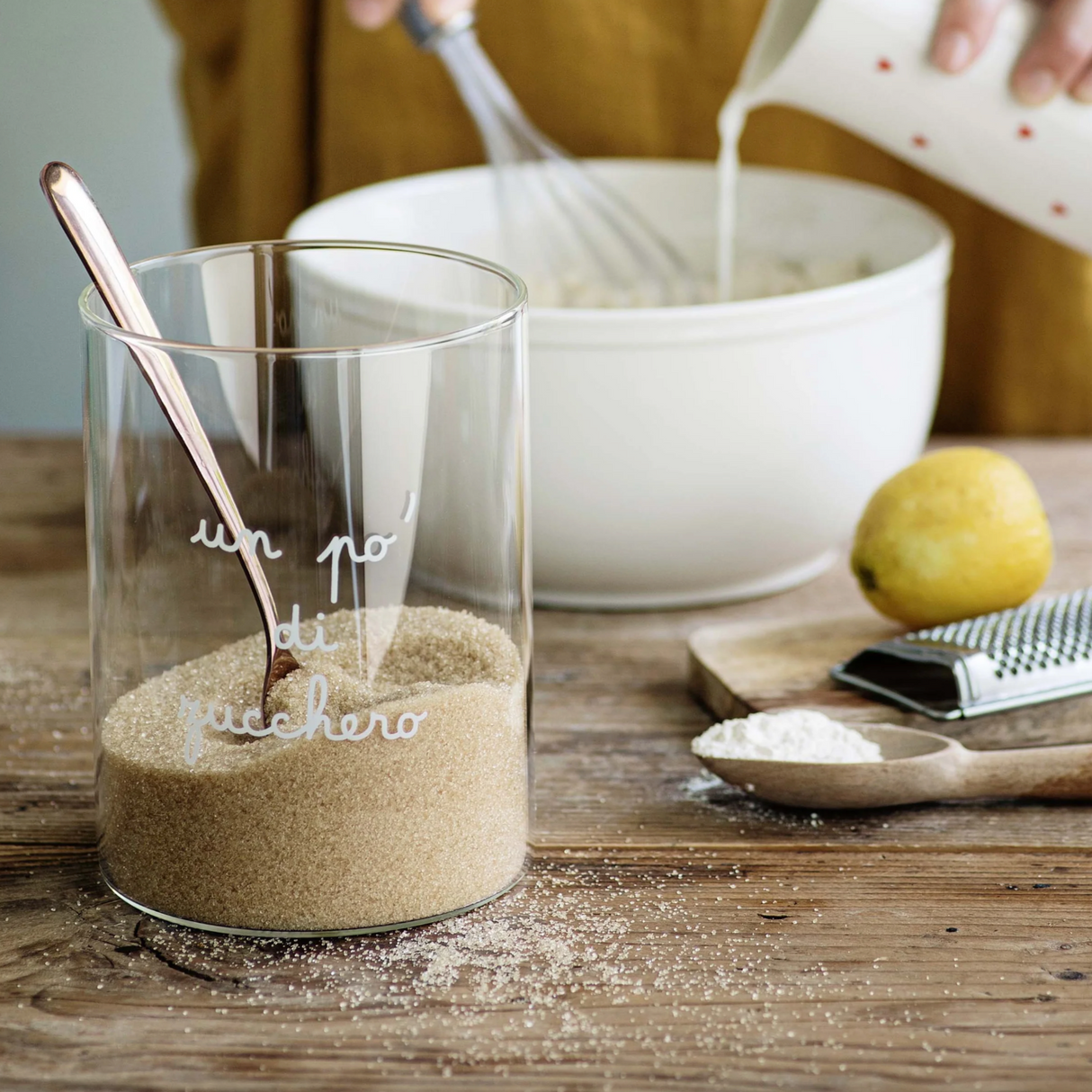 Barattolo in Vetro Borosilicato Serigrafato - Un po' di Zucchero