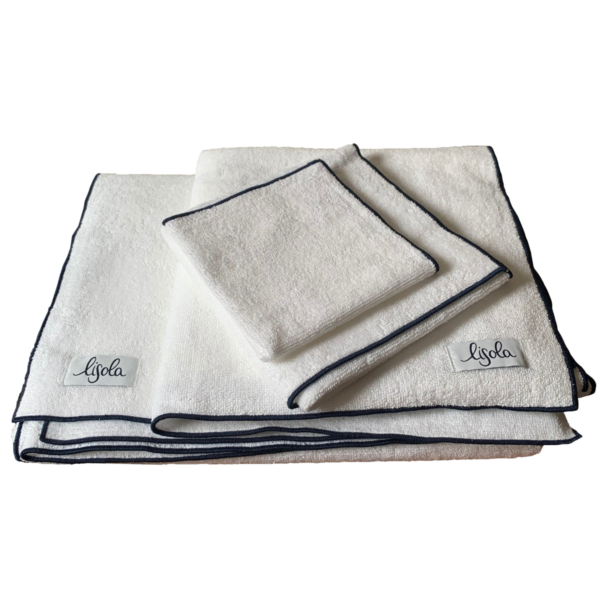 Telo da Bagno in Spugna di Cotone con finiture Overlock - Reunus