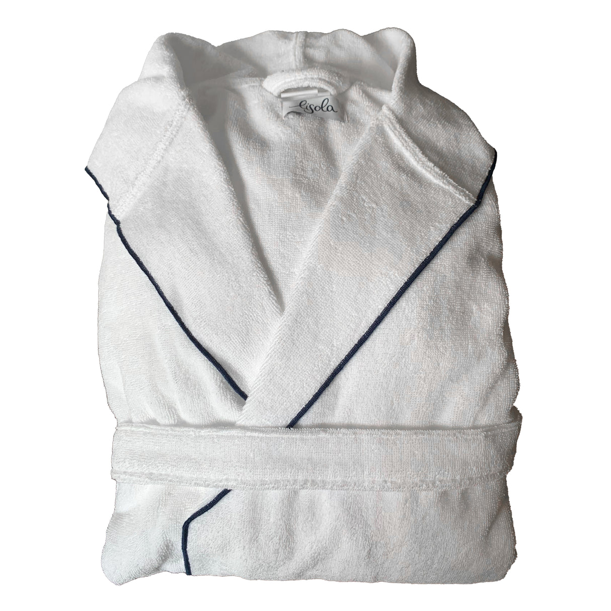 Accappatoio in Spugna con Cappuccio e finiture Overlock - Reunus