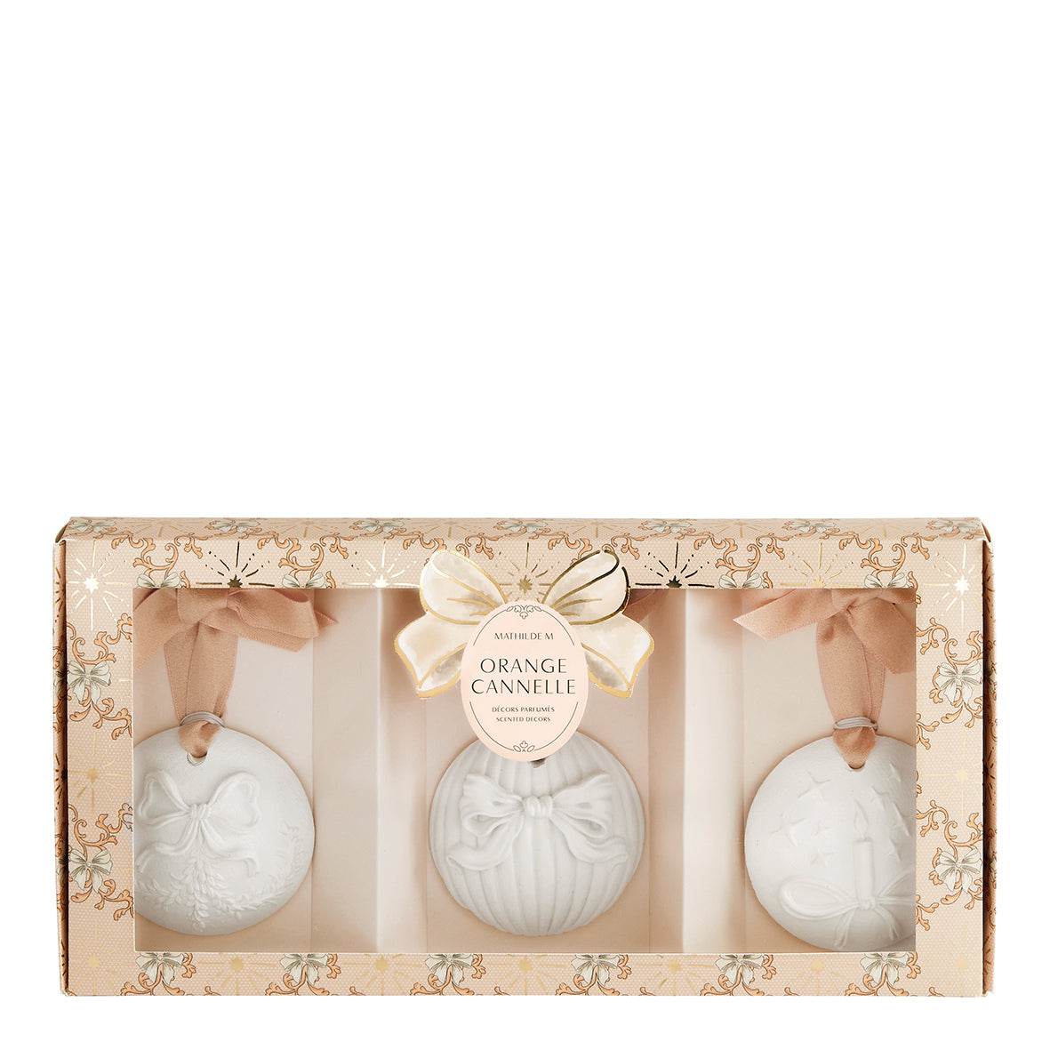 Cofanetto 3 Gessi Profumati Fragranza Orange Cannelle - Rubans de Fête
