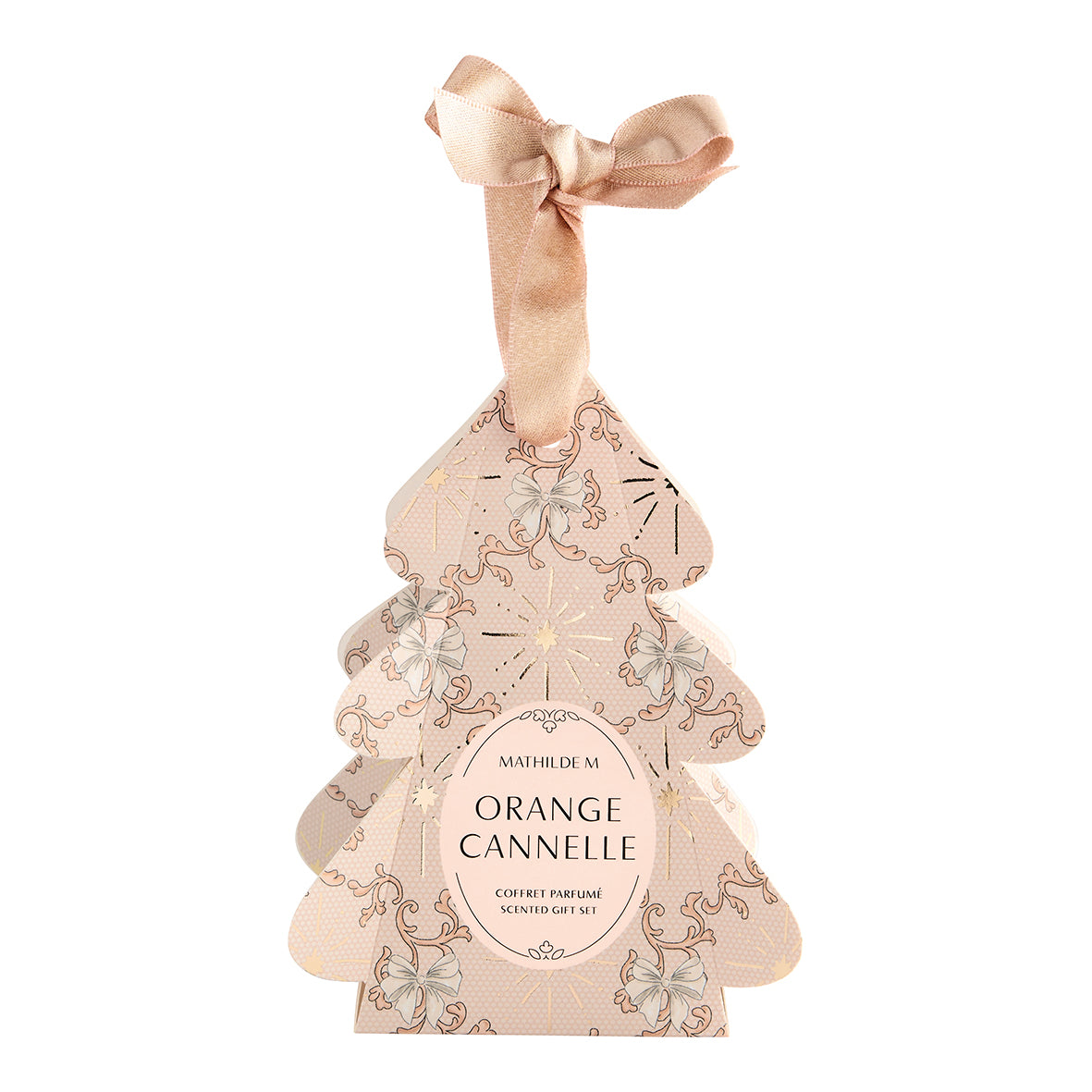 Cofanetto Regalo Gesso Forma Albero Fragranza Orange Cannelle - Rubans de Fête