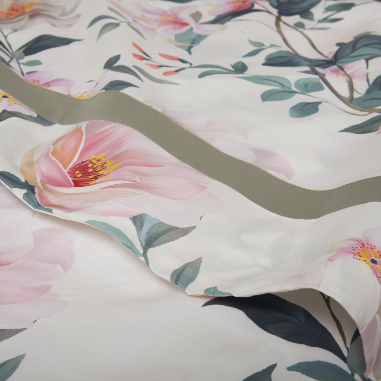 Completo Lenzuola in Percalle di Cotone Fantasia Floreale - Clea