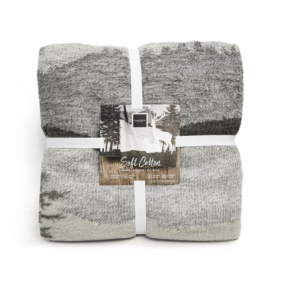 Coperta in Cotone Fantasia - Wood