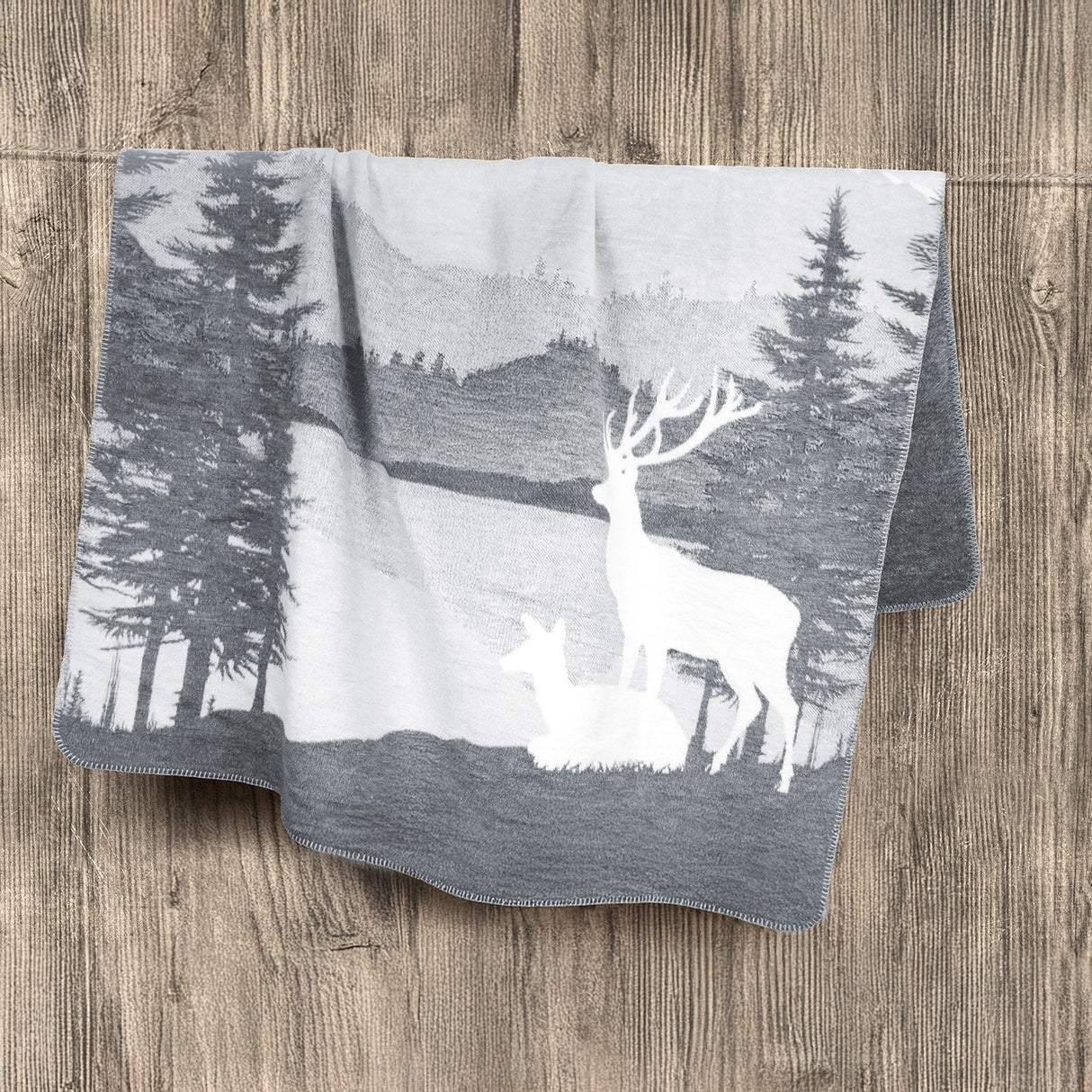 Coperta in Cotone Fantasia - Wood