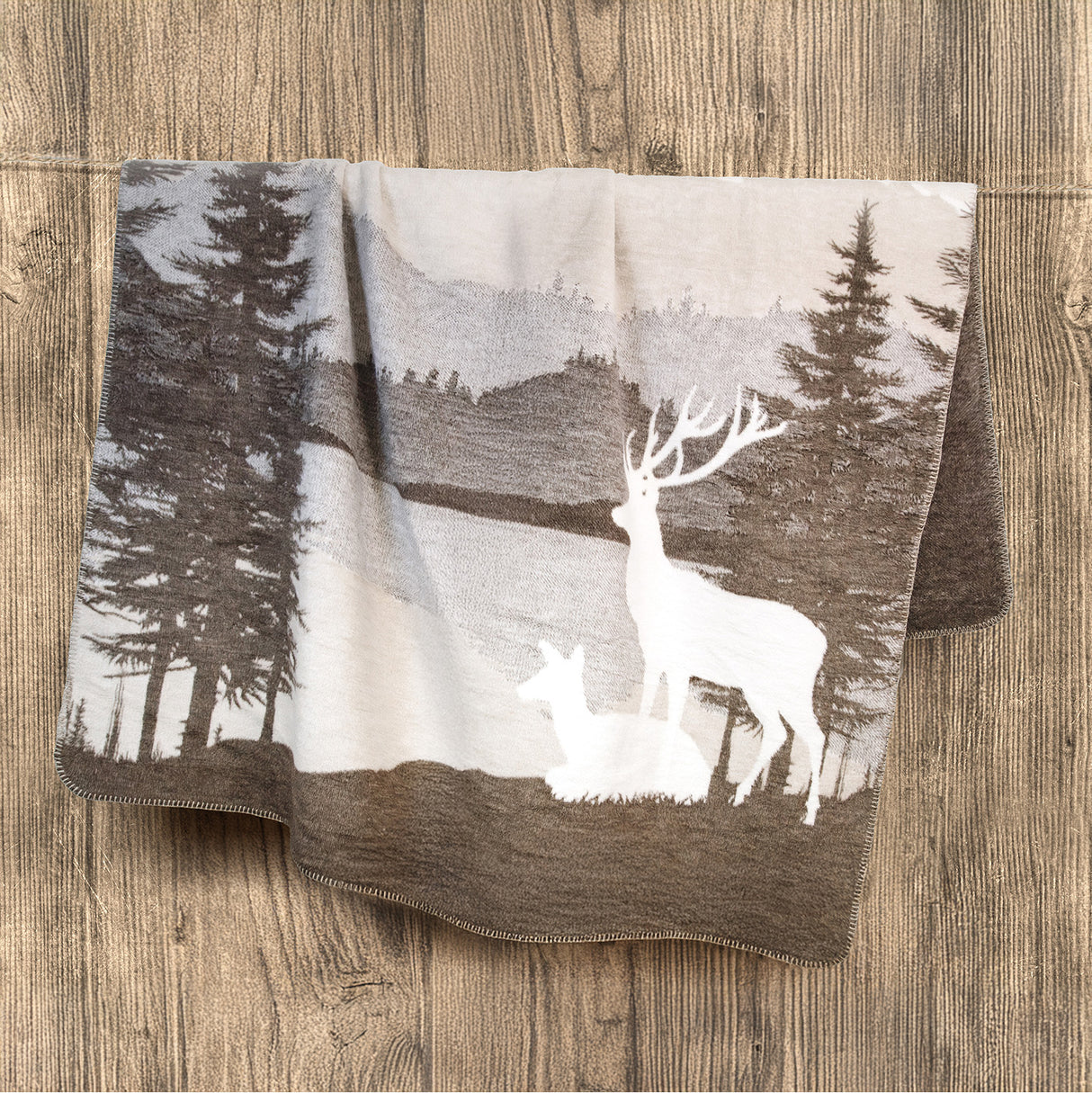 Coperta in Cotone Fantasia - Wood