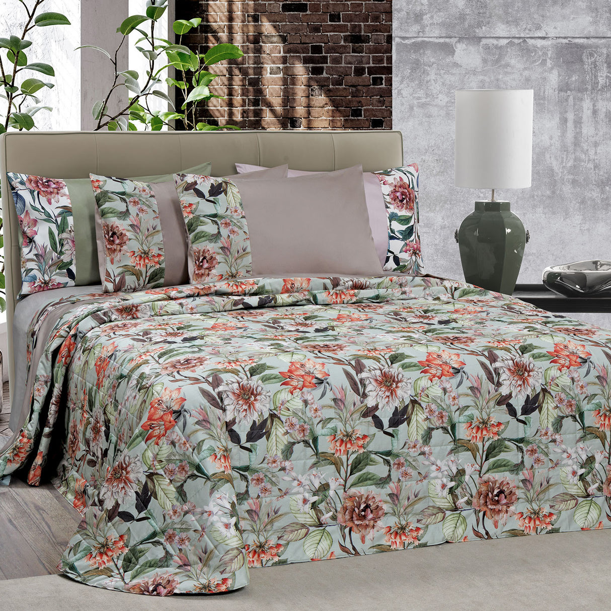 Trapuntino Leggero in Raso di Cotone Fantasia Floreale - Dorset