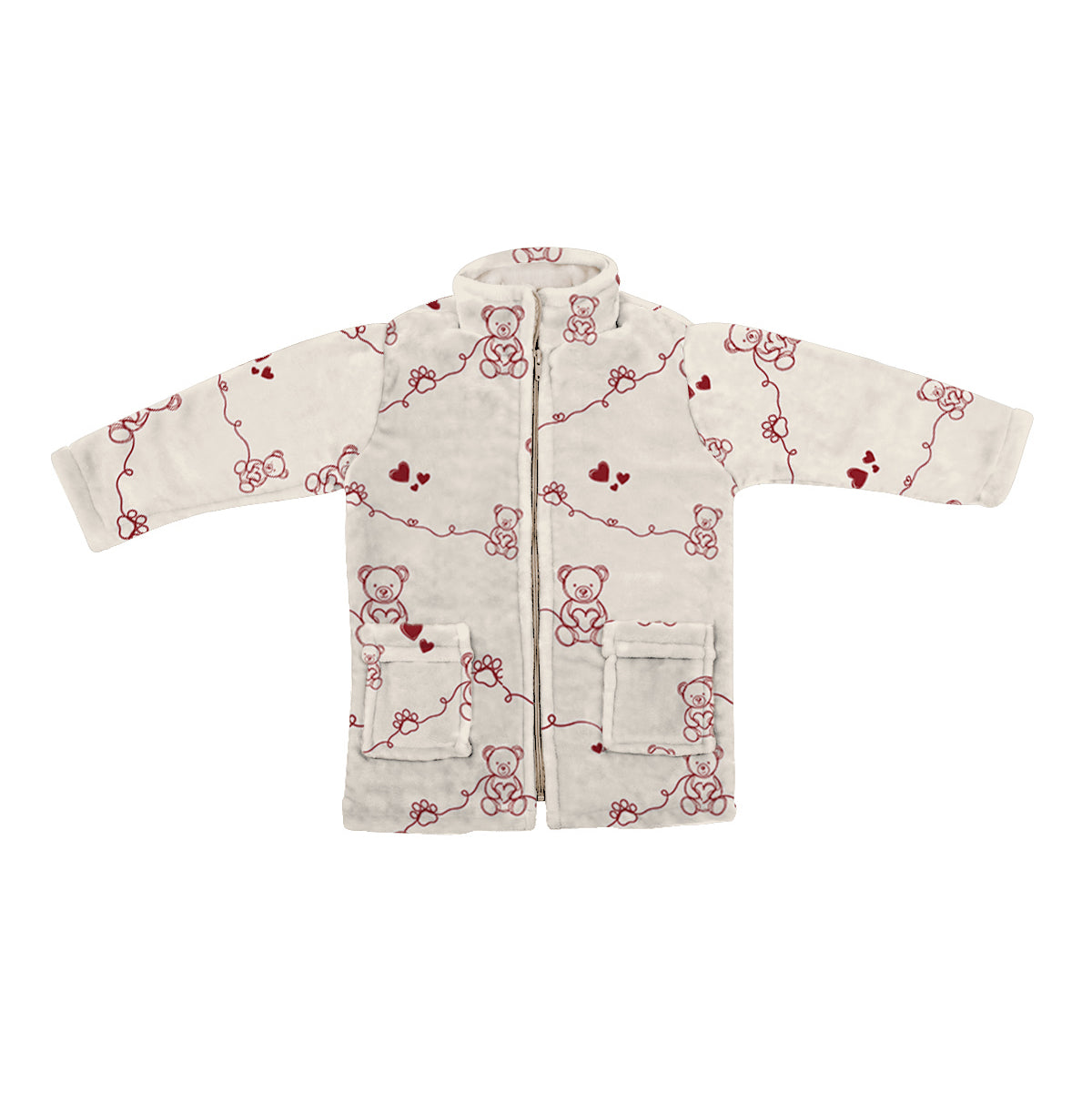 Vestaglia per Bambino in Micropile Stampata - Dreaming Bear