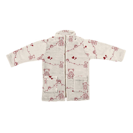 Vestaglia per Bambino in Micropile Stampata - Dreaming Bear