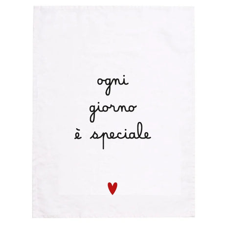 Canovaccio in Lino Stonewashed Stampa - Ogni Giorno è Speciale