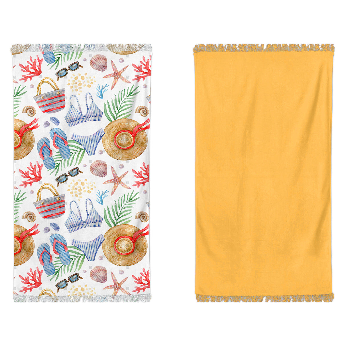 Telo Mare in Microspugna Stampa Doubleface - Holiday