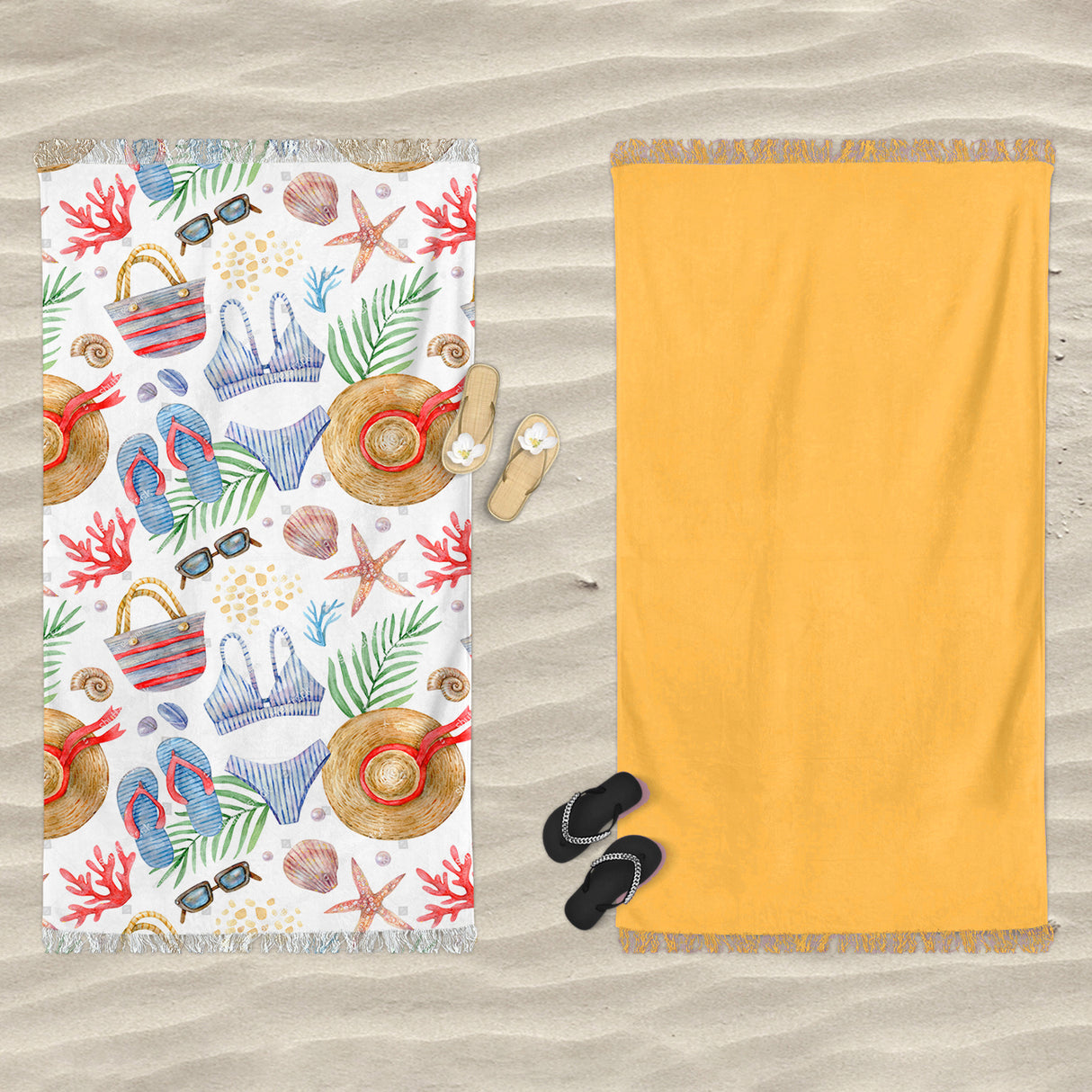 Telo Mare in Microspugna Stampa Doubleface - Holiday