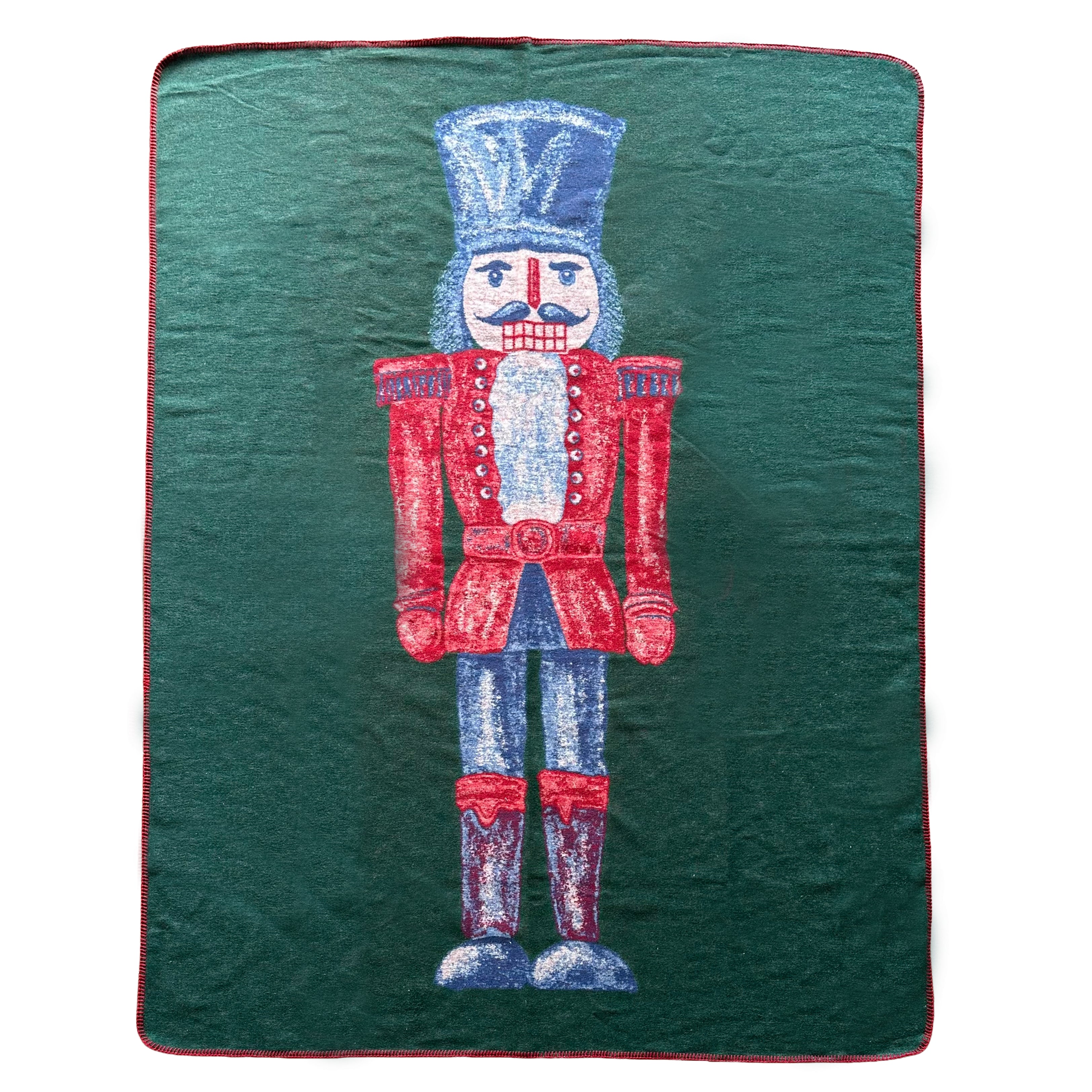 Plaid in Lana Cotta con Schiaccianoci - Nutcracker