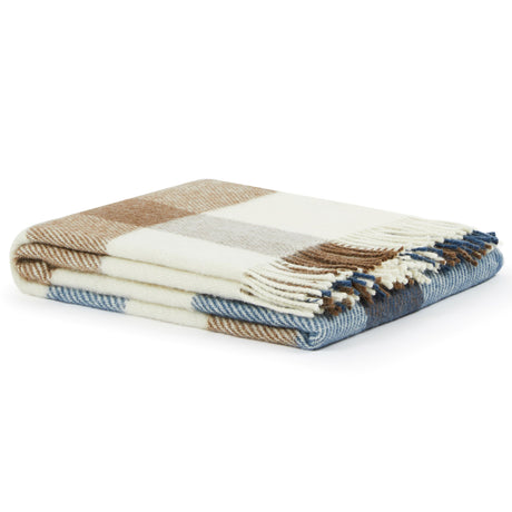 Plaid in Lana Vergine Fantasia Check - Iseo Check