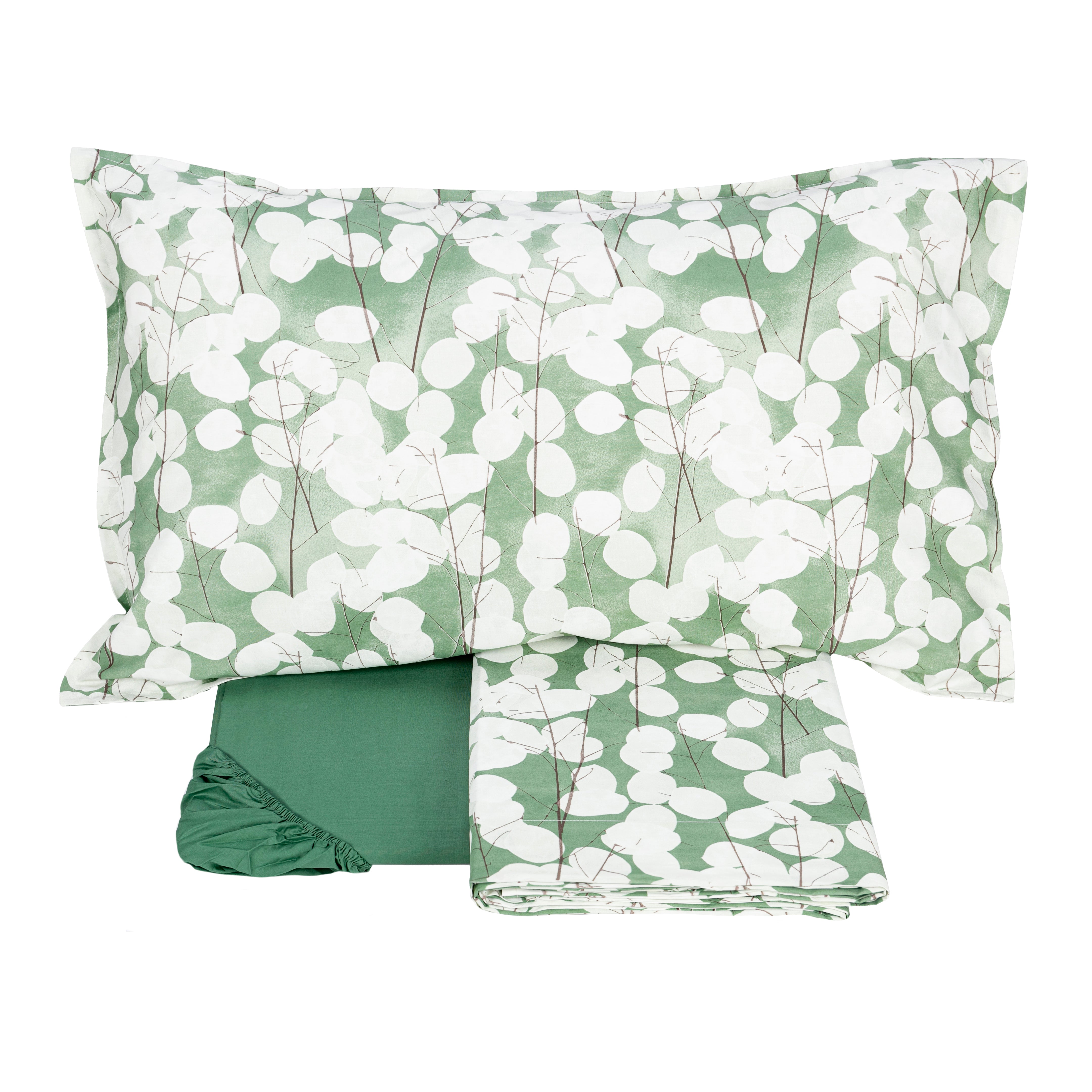 Completo Lenzuola in Percalle di Cotone Fantasia - Lunaria