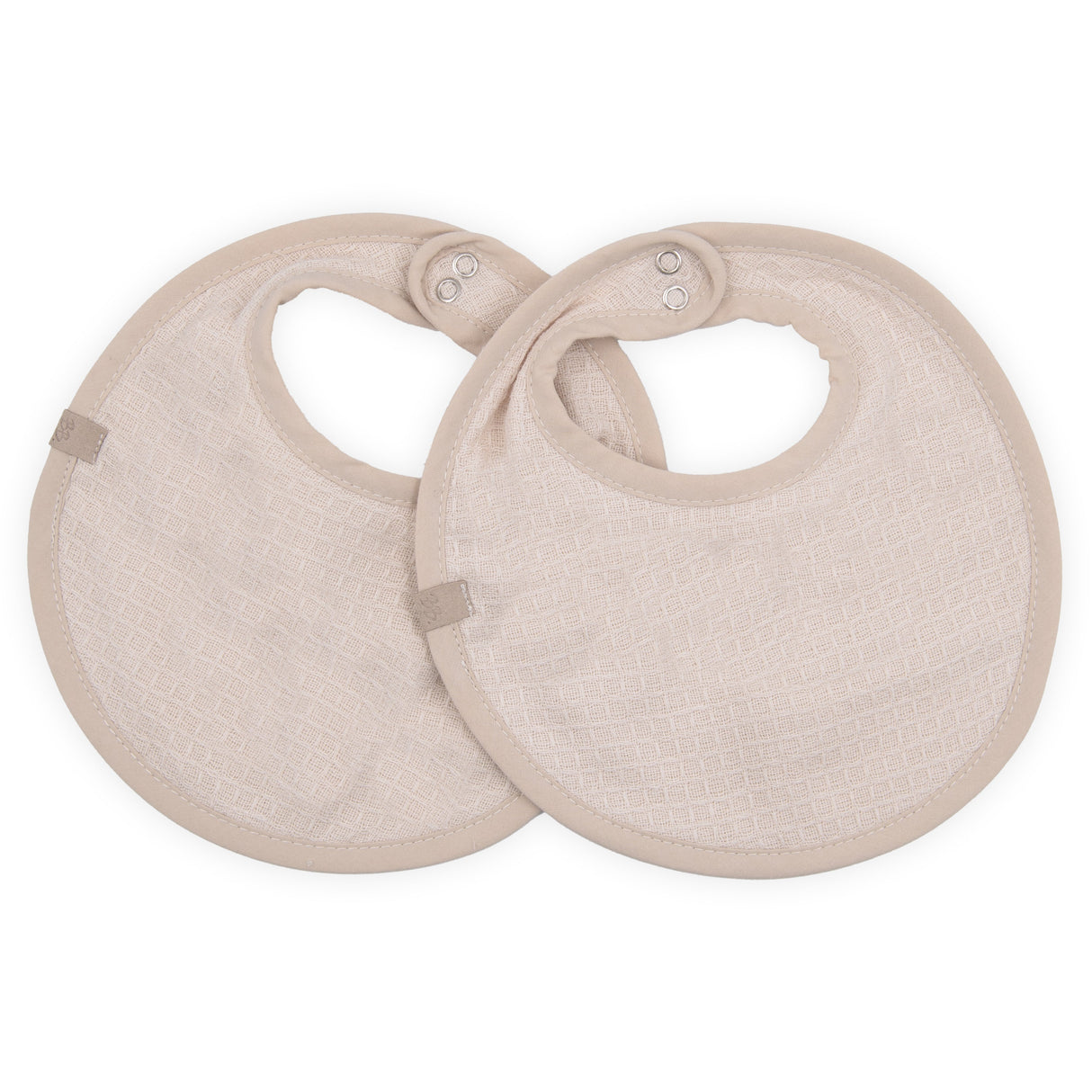 Set 2 Bavaglini in Cotone e Spugna di Bambù Organico - Waffle