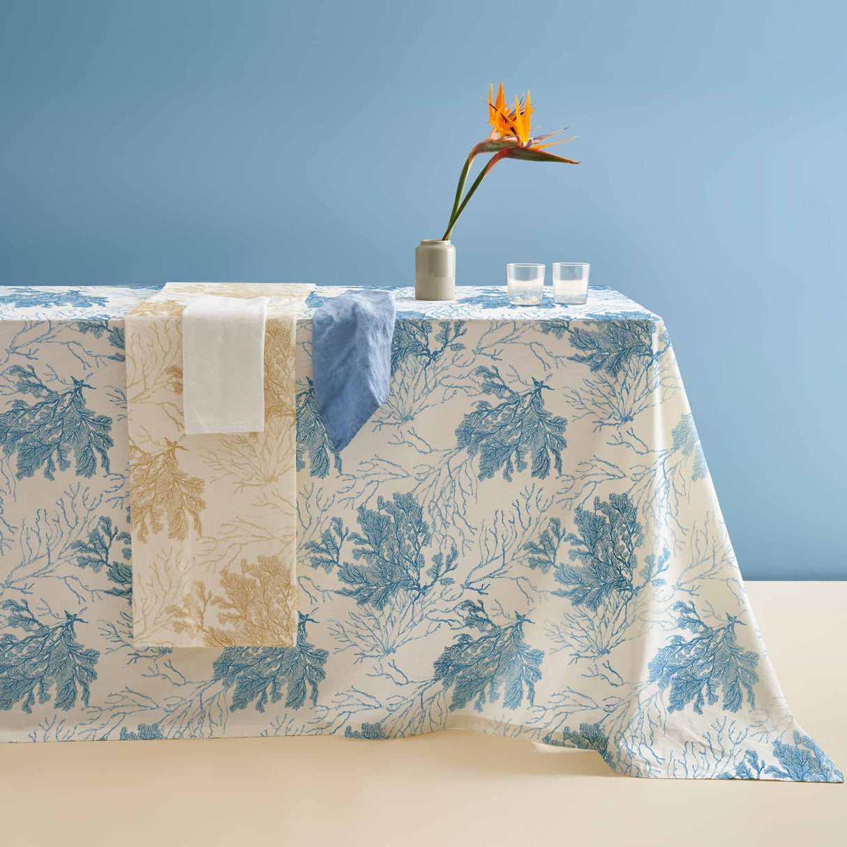 Tovaglia in Panama di Cotone con Fantasia - Maddalena